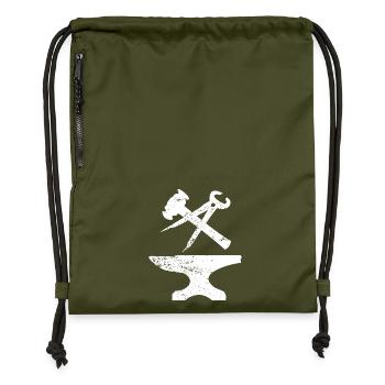 Schmied - Turnbeutel aus Recycling-Material - military Green - Vorne