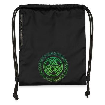 Celtic Knot - Turnbeutel aus Recycling-Material - Schwarz - Vorne