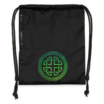 Celtic Knot - Turnbeutel aus Recycling-Material - Schwarz - Vorne