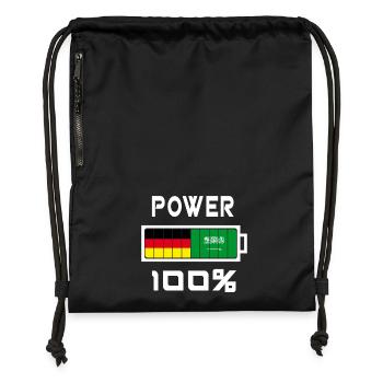 Germany and Saudi Arabia Power 100% - Gymsac made from recycled material - military green - Front