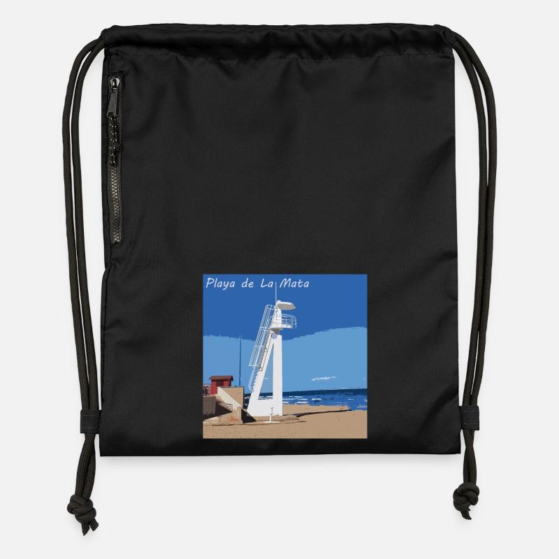 Plsya de La Mata - Gymsac made from recycled material - black