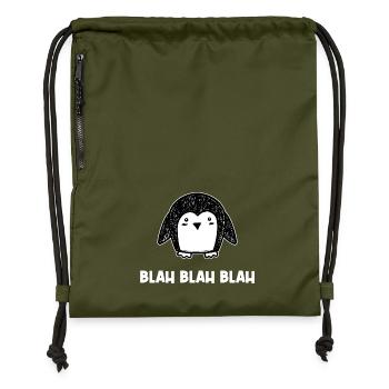 Pinguin Kalt Spruch Tier Schnee Eis Vogel - Turnbeutel aus Recycling-Material - military Green - Vorne