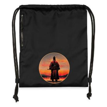 Samurai Warrior - Gymsac made from recycled material - black - Front