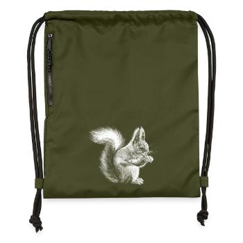 Écureuil - Sac à cordon en polyester recyclé - military green - Devant
