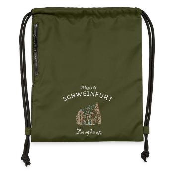 Schweinfurt, Manège militaire historique, Bavière - Sac à cordon en polyester recyclé - military green - Devant