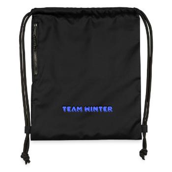 TEAM WINTER - Sac à cordon en polyester recyclé - noir - Devant