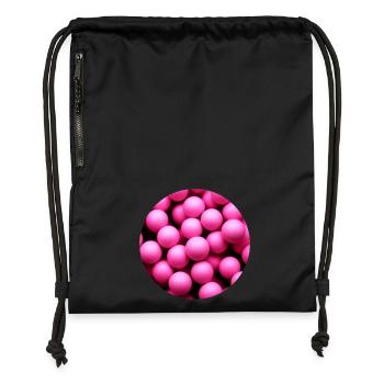 roundpinkballs - Gymsac made from recycled material - black - Front