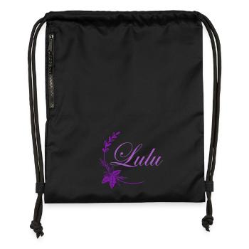 Lulu - Gymsac made from recycled material - black - Front