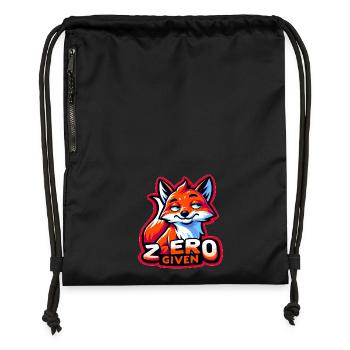 Zero Given - Fuchs Illustration - Turnbeutel aus Recycling-Material - Schwarz - Vorne