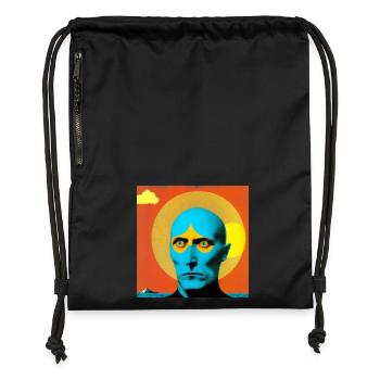 Surreal 08 - Gymsac made from recycled material - black - Front
