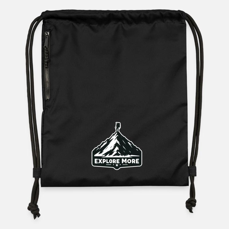 En savoir plus - Wanderer - Sac à cordon en polyester recyclé - noir