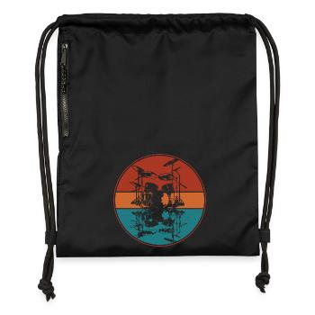 Drum set - Sac à cordon en polyester recyclé - noir - Devant