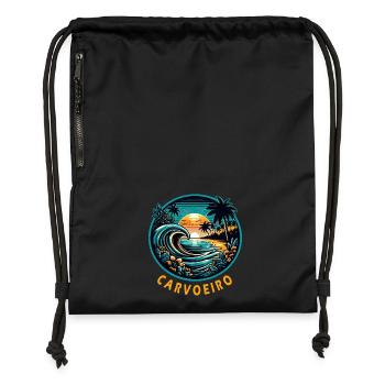 Carvoeiro Portugal Algarve beach - Gymsac made from recycled material - black - Front