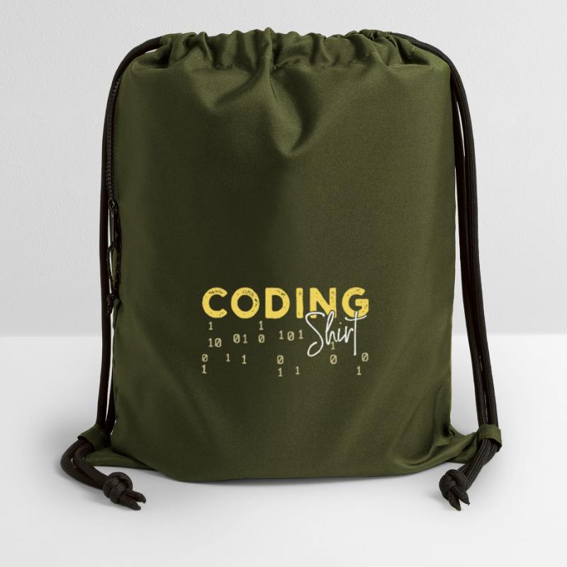 Coden Statement Développeur Programmeur Scripting Sac à cordon en polyester recyclé