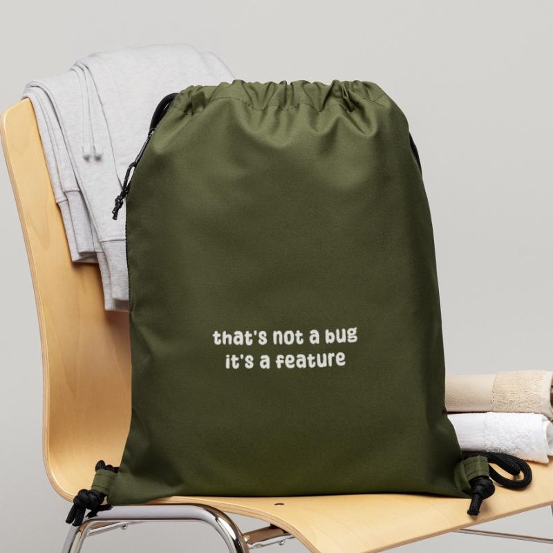 Déclaration de bugs Développeur Correction de bugs Debug Coden Sac à cordon en polyester recyclé