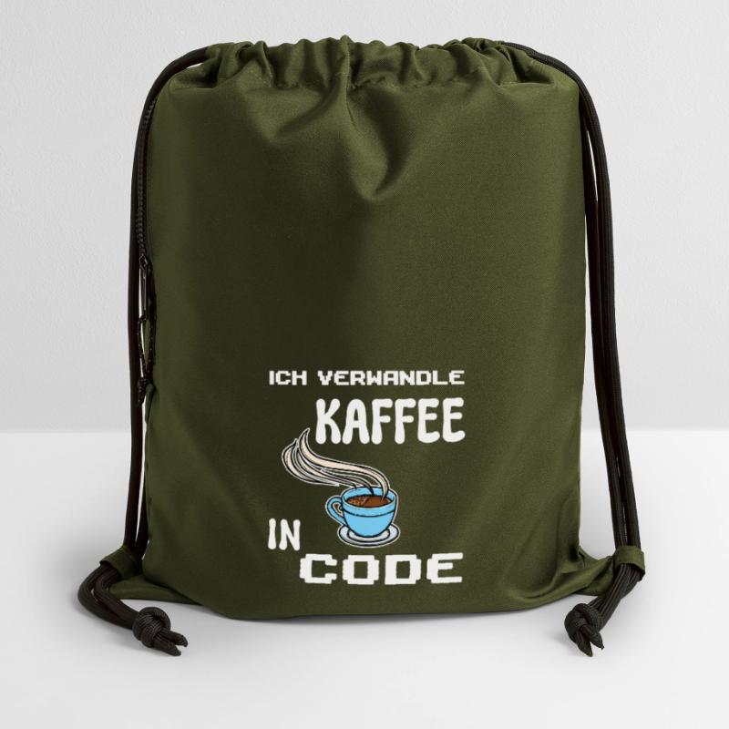 Développeur Computergeek Statement Codage Scripting Sac à cordon en polyester recyclé