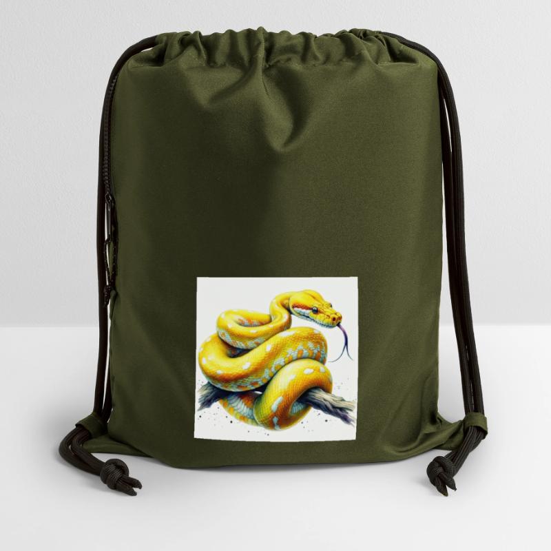 Yellow python Gymsac made from recycled material