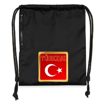Türkiye - Gymsac made from recycled material - black - Front