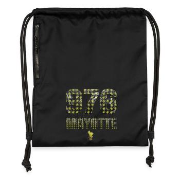 T SHIRT 976 MAYOTTE - Gymsac made from recycled material - black - Front