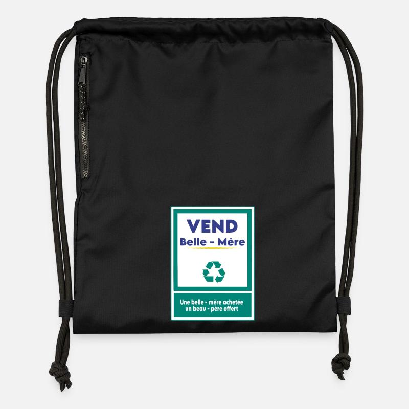 Verkauft Schwiegermutter - Turnbeutel aus Recycling-Material - Schwarz
