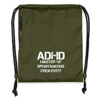 ADHS - Turnbeutel aus Recycling-Material - military Green - Vorne
