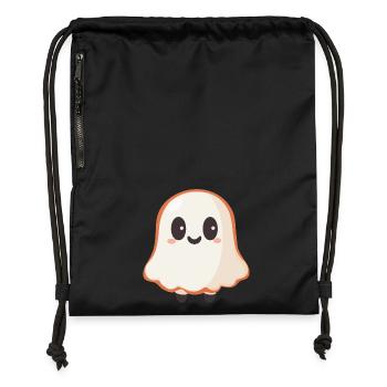 Cute Ghost - Gymsac made from recycled material - black - Front
