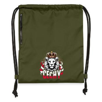 Cechy Böhmen Tschechien Löwe Flagge Geschenk - Turnbeutel aus Recycling-Material - military Green - Vorne