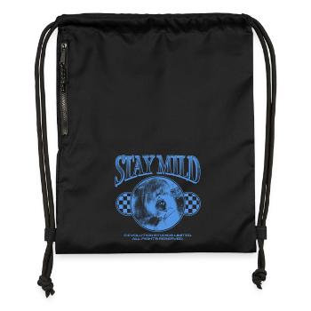 Stay Mild – Chill Vibes Only - Gymsac made from recycled material - black - Front