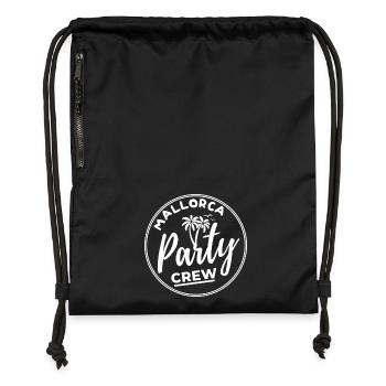 Mallorca Party Crew Sommer, Sonne & Partyfeeling - Turnbeutel aus Recycling-Material - military Green - Vorne