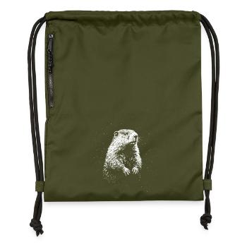 Guardian of the Wild - Gymsac made from recycled material - military green - Front