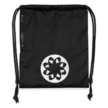 Signe d'éternité Chrétien Arménien - cercle blanc - Sac à cordon en polyester recyclé - military green - Devant