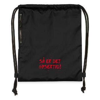 Then it's horror time! - Gymsac made from recycled material - black - Front