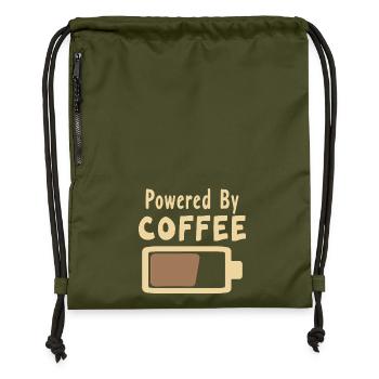 Kaffeeliebe Motiv auf Kleidung - Turnbeutel aus Recycling-Material - military Green - Vorne
