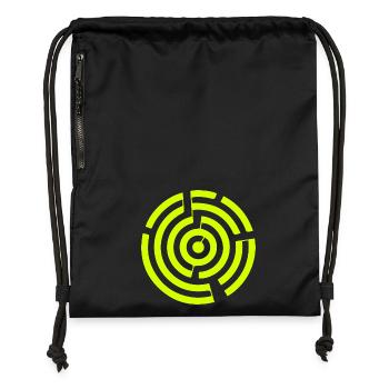 Labyrinth Labyrinth Kornkreis - Turnbeutel aus Recycling-Material - Schwarz - Vorne