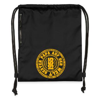Né en 1955 - Sac à cordon en polyester recyclé - noir - Devant