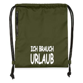 Holiday - Gymsac made from recycled material - military green - Front