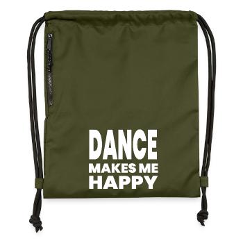 Dance - Gymsac made from recycled material - military green - Front