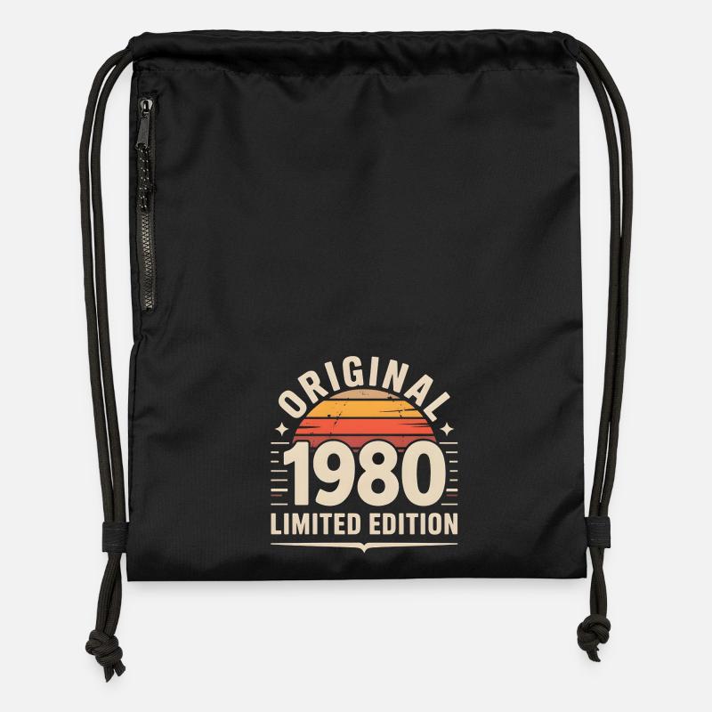 Original 1990 Limited Edition - Turnbeutel aus Recycling-Material - Schwarz