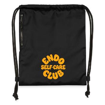Endo Self-Care Club Endometriosis Awareness  - Gymsac made from recycled material - black - Front