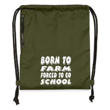 Farm - Gymsac made from recycled material - military green - Front