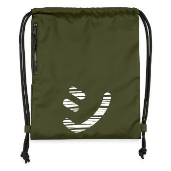 Texte japonais 'シ' (Shi)- Pinceau - Sac à cordon en polyester recyclé - military green - Devant