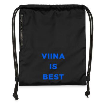 LA VODKA, C’EST LE MEILLEUR - Sac à cordon en polyester recyclé - noir - Devant