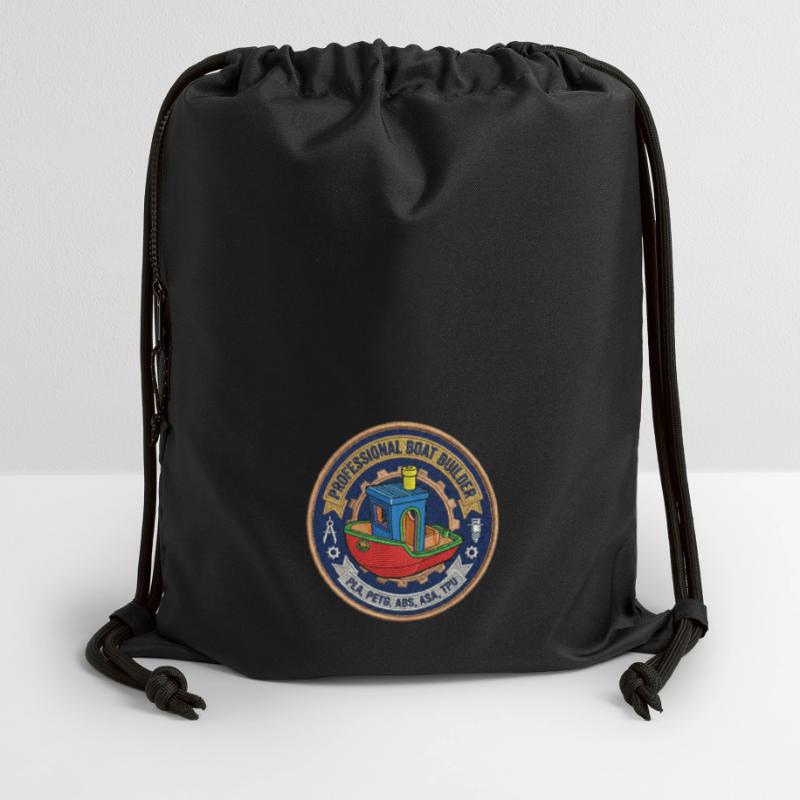 Constructeur professionnel de bateaux Benchy Patch Sac à cordon en polyester recyclé