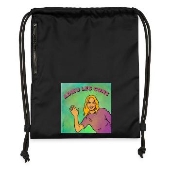 Goodbye idiots - Gymsac made from recycled material - black - Front