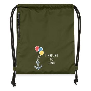 Refuse to Sink – Stärke & Meer - Turnbeutel aus Recycling-Material - military Green - Vorne