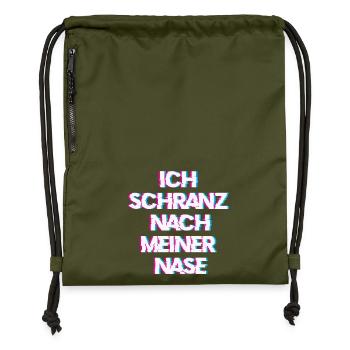 Hardtekk Tekk - Sac à cordon en polyester recyclé - military green - Devant