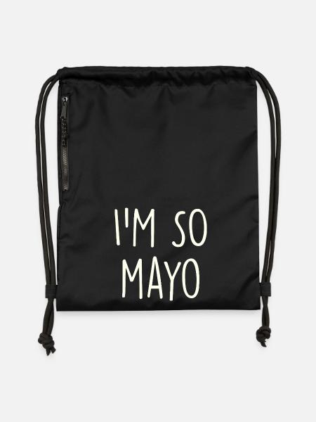 Mayo Mayonnaise - Turnbeutel aus Recycling-Material - Schwarz