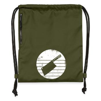 Cleaver - Gymsac made from recycled material - military green - Front