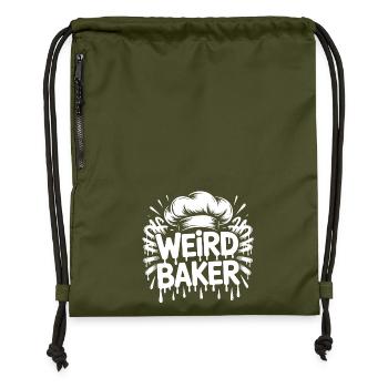 Weird Baker - Turnbeutel aus Recycling-Material - military Green - Vorne