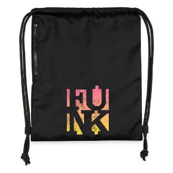Funk Vintage - Gymsac made from recycled material - black - Front